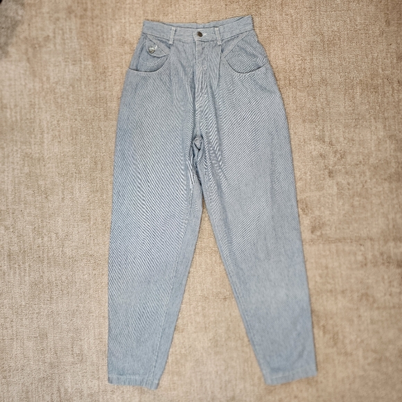 Lee Denim - Vintage Lee Blue & White High Waist Jeans